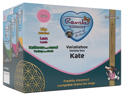 Vers Vlees Variatiebox Kate Kip / Lam / Kalkoen / Eend 12X395 Gr