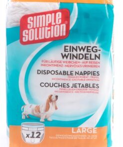 Solution Wegwerp Honden Luier Large 12 St 45-57 Cm