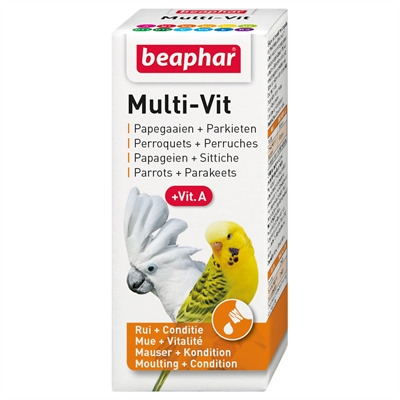 Multi-Vit Papegaai En Grote Parkieten 20 Ml