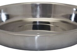 Pet Voerbak Pup Ondiep Rvs 25 Cm