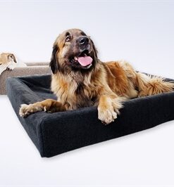Bed Fleece Hoes Hondenmand Grijs Bia-6 100X80X15 Cm