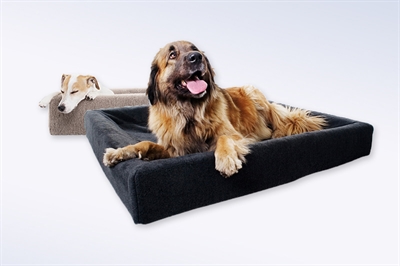 Bed Fleece Hoes Hondenmand Grijs Bia-6 100X80X15 Cm