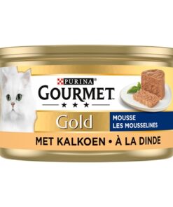 Gold Fijne Mousse Kalkoen 24X85 Gr