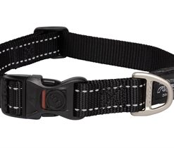 For Dogs Fanbelt Halsband Zwart 20 Mmx34-56 Cm