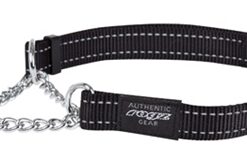 For Dogs Fanbelt Halfslip Halsband Zwart 20 Mmx34-56 Cm