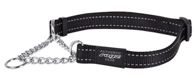 For Dogs Fanbelt Halfslip Halsband Zwart 20 Mmx34-56 Cm