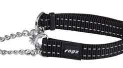 For Dogs Snake Halfslip Halsband Zwart 16 Mmx32-44 Cm