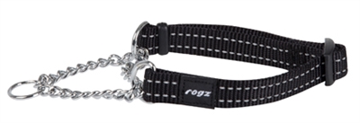 For Dogs Snake Halfslip Halsband Zwart 16 Mmx32-44 Cm