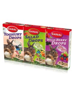Knaagdier 3-Pack Drops Yogurt / Salad / Wild Berry 3X45 Gr