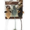Muis The Triplets Lamswol Met Catnip Assorti 7X7X3 Cm 3 St