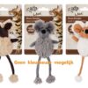 Mouse Dangler Lamswol Met Catnip Assorti 16 Cm