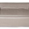 Bed Kunstleer Hoes Hondenmand Taupe Bia-4 85X70X15 Cm