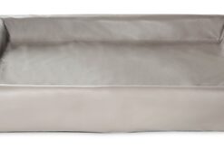 Bed Kunstleer Hoes Hondenmand Taupe Bia-6 100X80X15 Cm