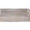 Bed Kunstleer Hoes Hondenmand Taupe Bia-7 120X100X15 Cm