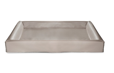 Bed Kunstleer Hoes Hondenmand Taupe Bia-7 120X100X15 Cm
