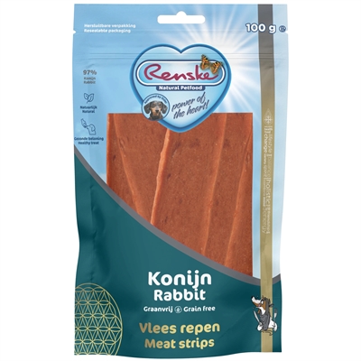 Gezonde Beloning Vlees Strip Konijn 100 Gr