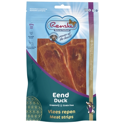 Gezonde Beloning Vlees Strip Eend 100 Gr