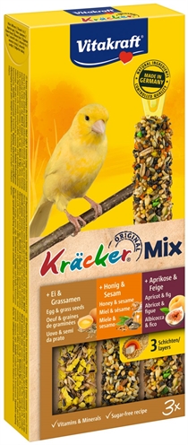 Kanarie Kracker Honing/Fruit/Ei 3 In 1