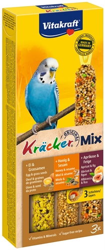 Parkiet Kracker Honing/Fruit/Ei 3 In 1