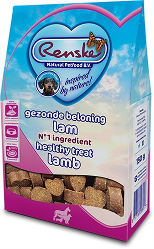 Gezonde Beloning Hartjes Lam 150 Gr