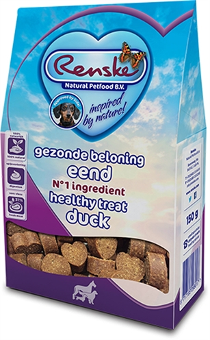 Gezonde Beloning Hartjes Eend 150 Gr