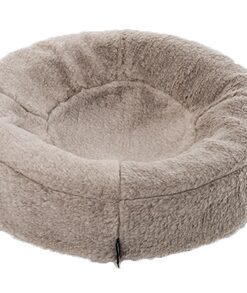 Bed Fleece Hoes Hondenmand Taupe Bia-0 50X50X12 Cm Rond