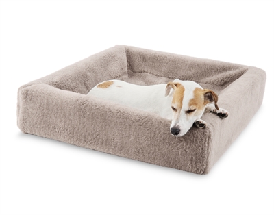 Bed Fleece Hoes Hondenmand Taupe Bia-3 70X60X15 Cm