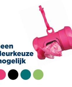 Poepzakhouder Botvorm Met Poepzakjes Assorti 15 Stuks