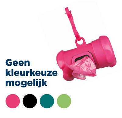 Poepzakhouder Botvorm Met Poepzakjes Assorti 15 Stuks