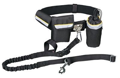 Heupriem Met Jogginglijn Zwart Riem 60-120 Cm Lijn 100-135 Cm