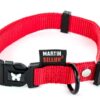 Halsband Verstelbaar Nylon Rood 50-70X4 Cm