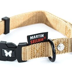 Halsband Verstelbaar Nylon Beige 45-65X2,5 Cm