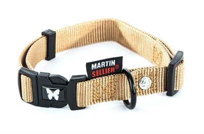 Halsband Verstelbaar Nylon Beige 45-65X2,5 Cm