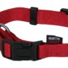 Halsband Basic Nylon Rood 30-45X1,6 Cm