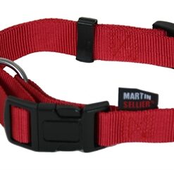 Halsband Basic Nylon Rood 30-45X1,6 Cm