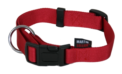 Halsband Basic Nylon Rood 30-45X1,6 Cm