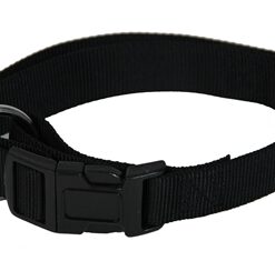 Halsband Basic Nylon Zwart 45-65X2,5 Cm