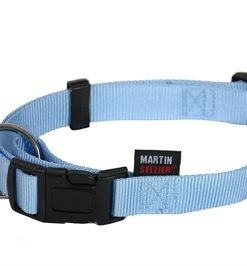 Halsband Basic Nylon Blauw 30-45X1,6 Cm