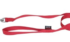 Hondenriem Basic Nylon Rood 120X1,6 Cm