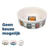 Voerbak Kat Keramiek Met Print Assorti 200 Ml-12 Cm