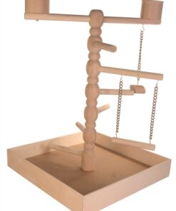 Speelplaats Hout Voor Agapornis En Parkiet 41X41X55 Cm