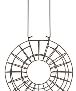 Vetbolhouder Rond Metaal Zwart 24X24X8 Cm 2 St