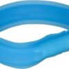 Lichtgevende Halsband Hond Usb Flash Light Oplaadbaar Blauw 30 Mmx70 Cm 2 St
