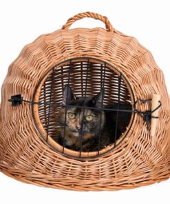 Rotan Kattenmand Met Deur Ø 50Cm