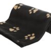 Barney Fleece Hondendeken Zwart / Beige Ass 150X100Cm