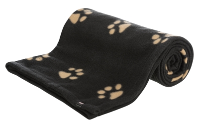 Barney Fleece Hondendeken Zwart / Beige Ass 150X100Cm