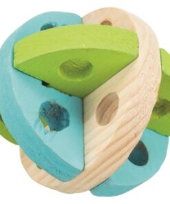 Speel En Snackbal Hout 8 Cm