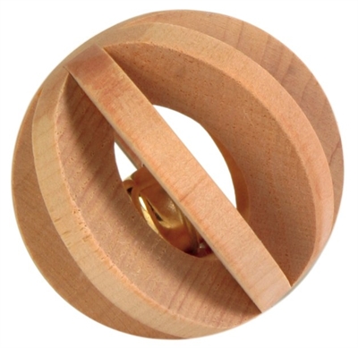 Bal Hout Met Bel 6 Cm