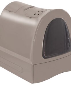 Kattenbak Zuma Met Schuiflade Taupe 40X56X42,5 Cm