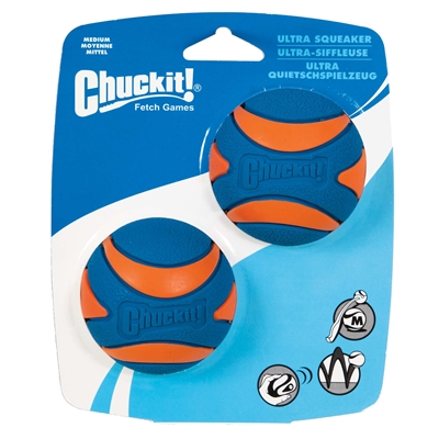 Ultra Squeaker Bal Medium 6 Cm 2 St